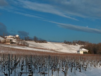 L'Abbaye de Bevaix sous la neige